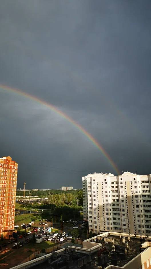 После дождя всегда приходит радуга, 8 июня #радуга #радугапоследождя #дождь #ливень #прекрасныйдень