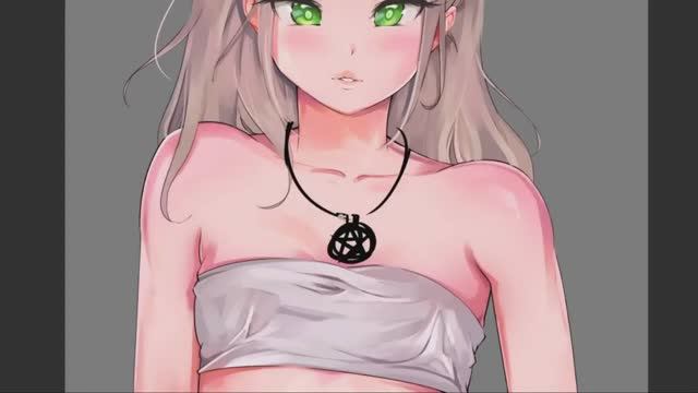 Anime girl  - #art #digitalart #speedpainting