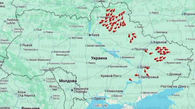 😏Под сотню ударных дронов в воздушном пространстве Украины. Подлетает еще.