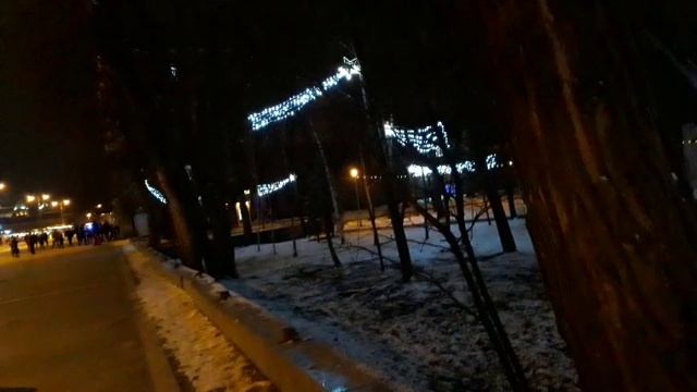 Зимний Владикавказ 2019. Снег в городе, заснеженный парк.
