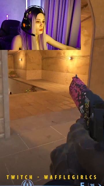 BANKAI)) #cs2 #girl #cute #streamer #counterstrike2 #wafflegirlcs #csgo #gaming #twitch
