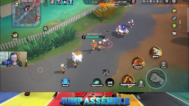 Первая игра в Jump Aseemble! Разваливаем за #Наруто в трениро