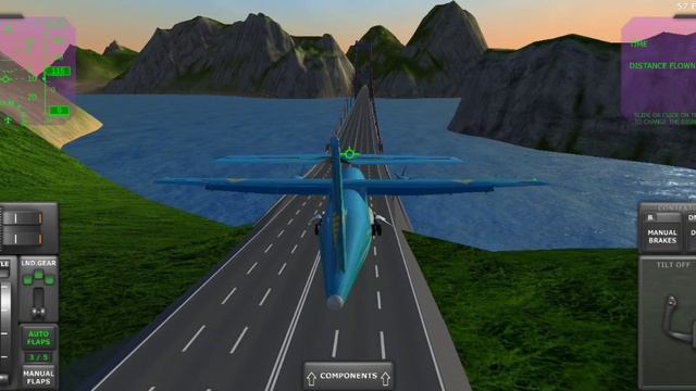 Садимся на мост в Turboprop flight test