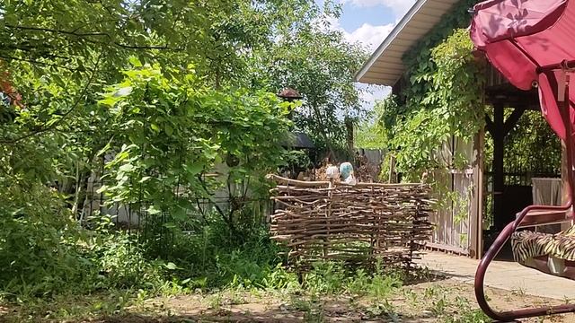 8июня2025г.Дооблицовываю...Терем,но это не точно.Кура.Теплица.
