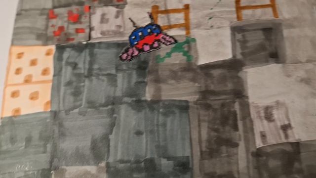 паучок из другой игры прибыл в Minecraft! бумажный мир первая серия