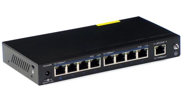 POE Switch 8ch - Power Over Ethernet to IP CCTV Cameras