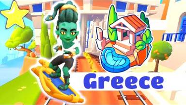 Subway Surfers. Moira Greece Surfer на серфдоске Ssskater в Греции!
