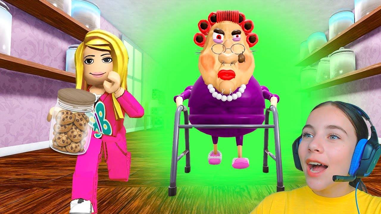 ПОБЕГ ОТ ЗЛОЙ БАБУШКИ в ROBLOX!