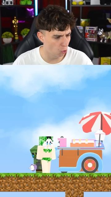 ГЛЕНТ - БЕЙБИ ЗОМБИ ПОМОГАЮТ ГРИМАС ШЕЙКУ В MINECRAFT! САМОЕ ГЛУПОЕ ВИДЕО! #Shorts #Глент