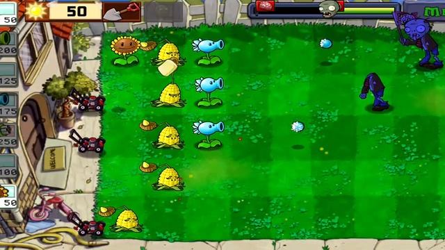 игра (зомби против растений) 🎮 восьмой уровень