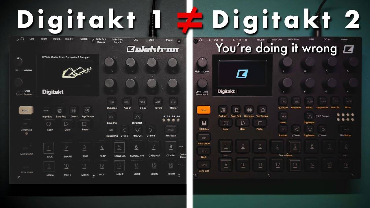 Elektron Digitakt: It Took Year to Break Habits (Mistakes)