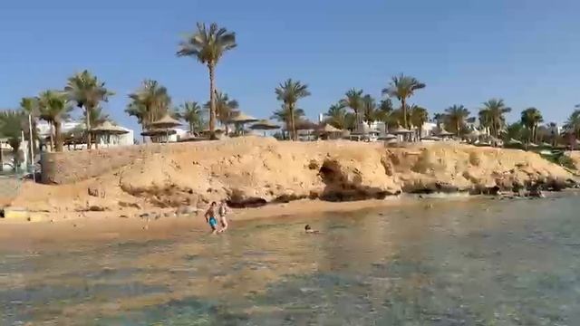 Вот такой пляж в Шарм-эль-Шейхе в Египте