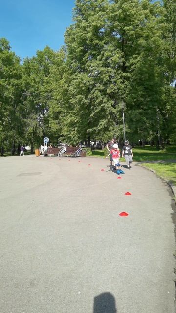 Катание на роликах в парке Новокузнецка