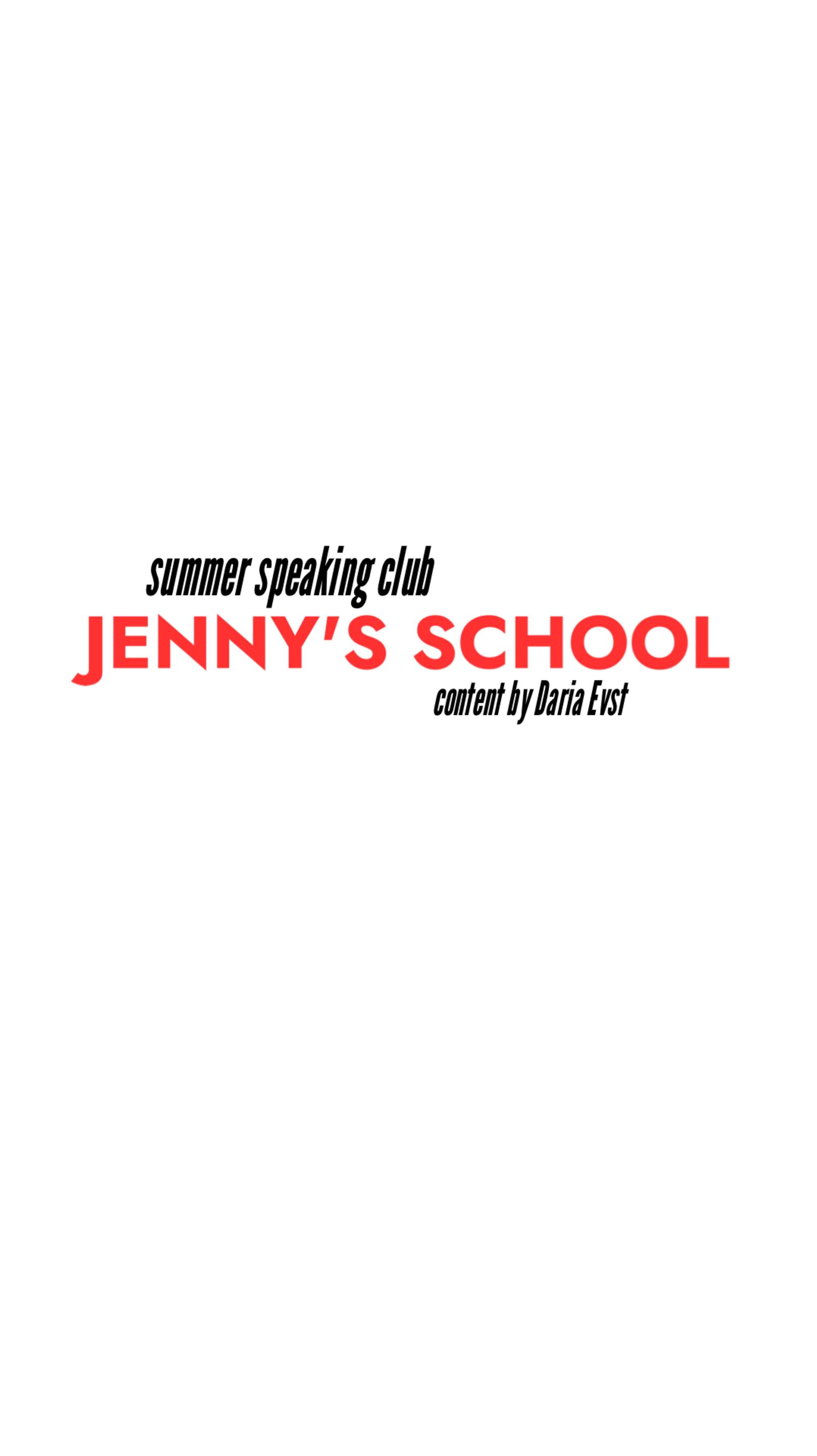 Speaking Club [for Jenny's School]