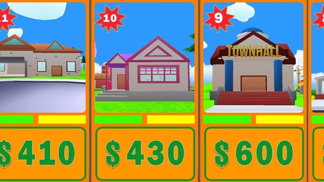 Top 20 expensive houses 🏠😱 in dude theft wars