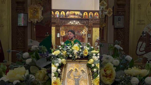Проповедь отца Иоанна в день Святой Троицы. Пятидесятница. Воскресенье 8 июня 2025г.