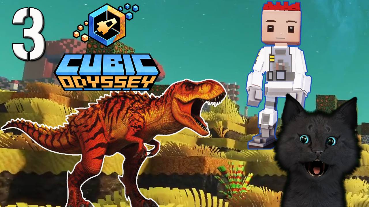 Cubic Odyssey или Minecraft СУПЕР КОТ 🐱  ВЫЖИВАНИЕ #3
