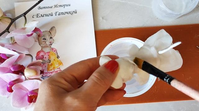 МК ,, Мышка из ваты,, / 2 часть