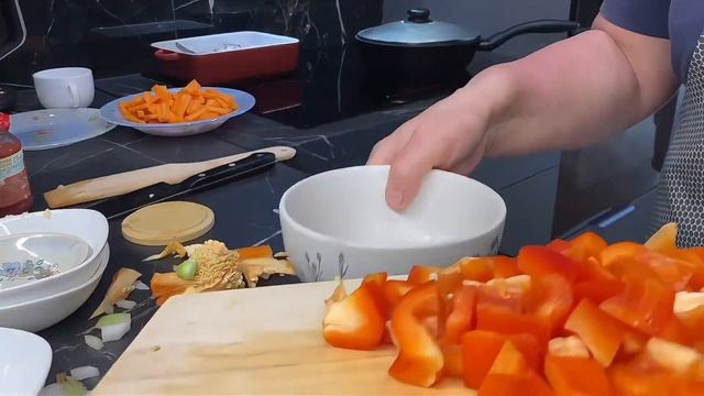 Сочные свиные рёбра с овощами в духовке — Простой и вкусный рецепт