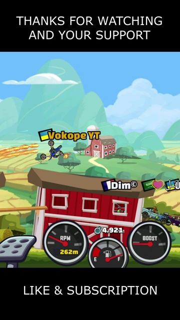 🎧 Is MOTOCROSS The Best Today? 🎧 (Barn Riders Three) - Hill Climb Racing 2 #shorts #hcr2