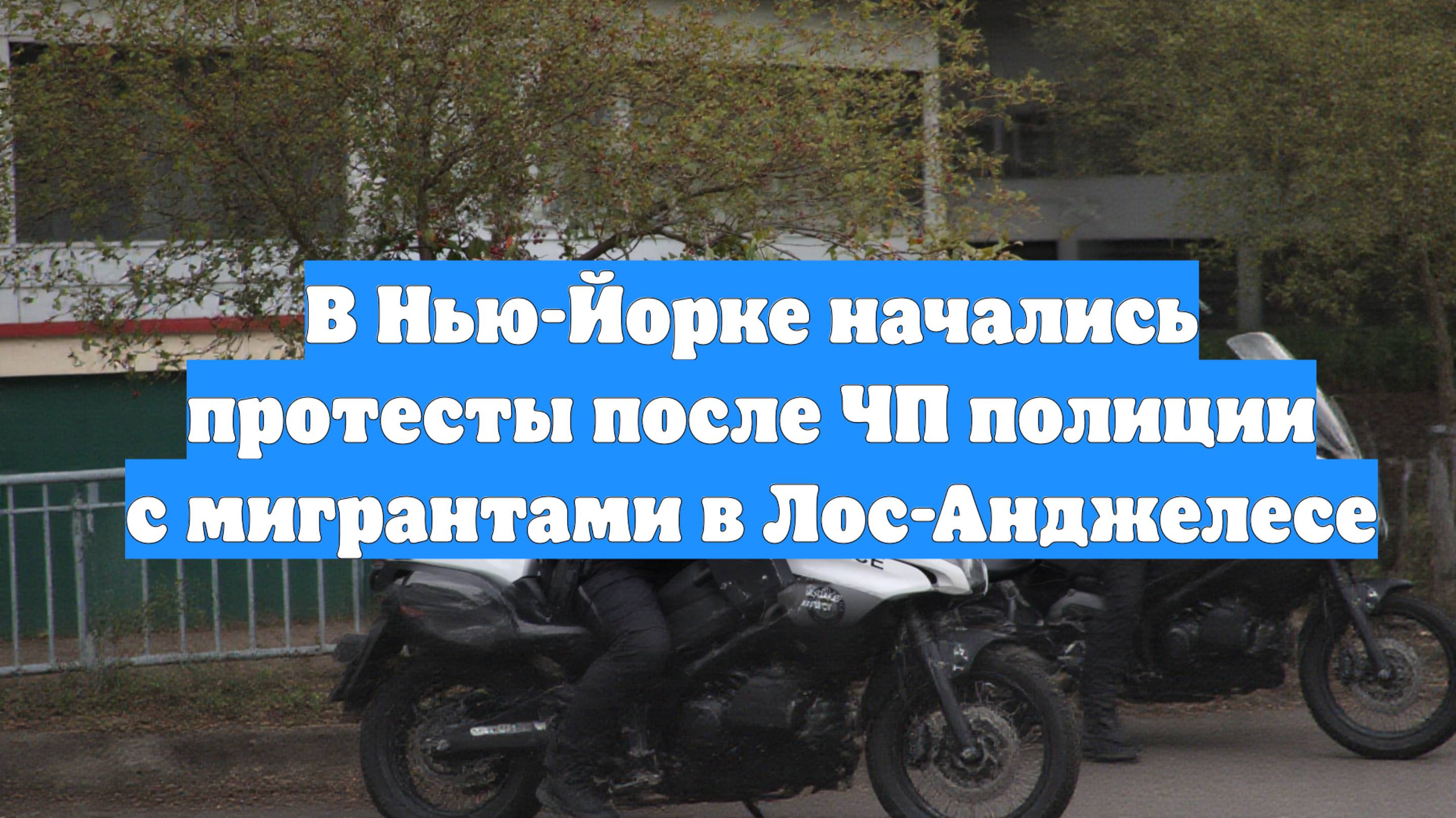 В Нью-Йорке начались протесты после ЧП полиции с мигрантами в Лос-Анджелесе