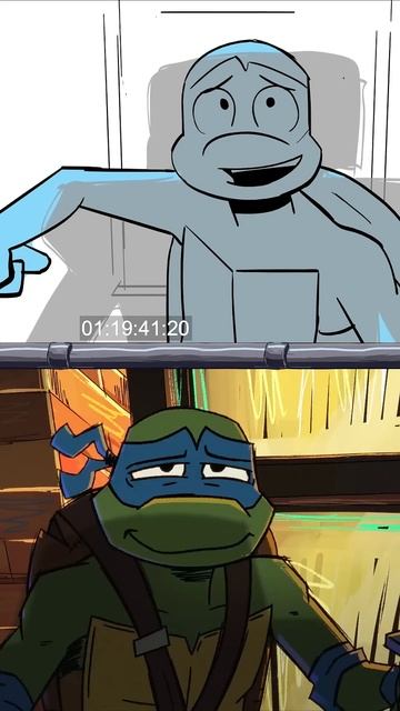 Аниматик против финальной 2D-анимации! | Tales of the Teenage Mutant Ninja Turtles (2024) | #shorts