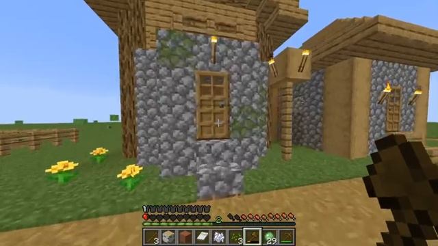Minecraft выживание в плоском мире