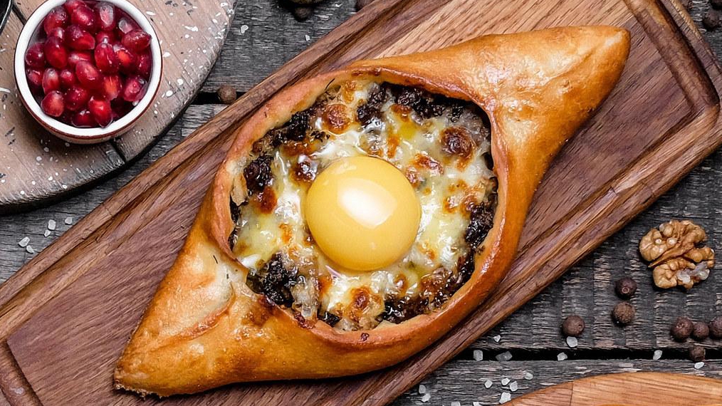 ХАЧАПУРИ с мясом...🌮🥩😋    Рецепт в описании ✍️