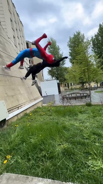 Spiderman vs Parkour@VovanBloger #shorts