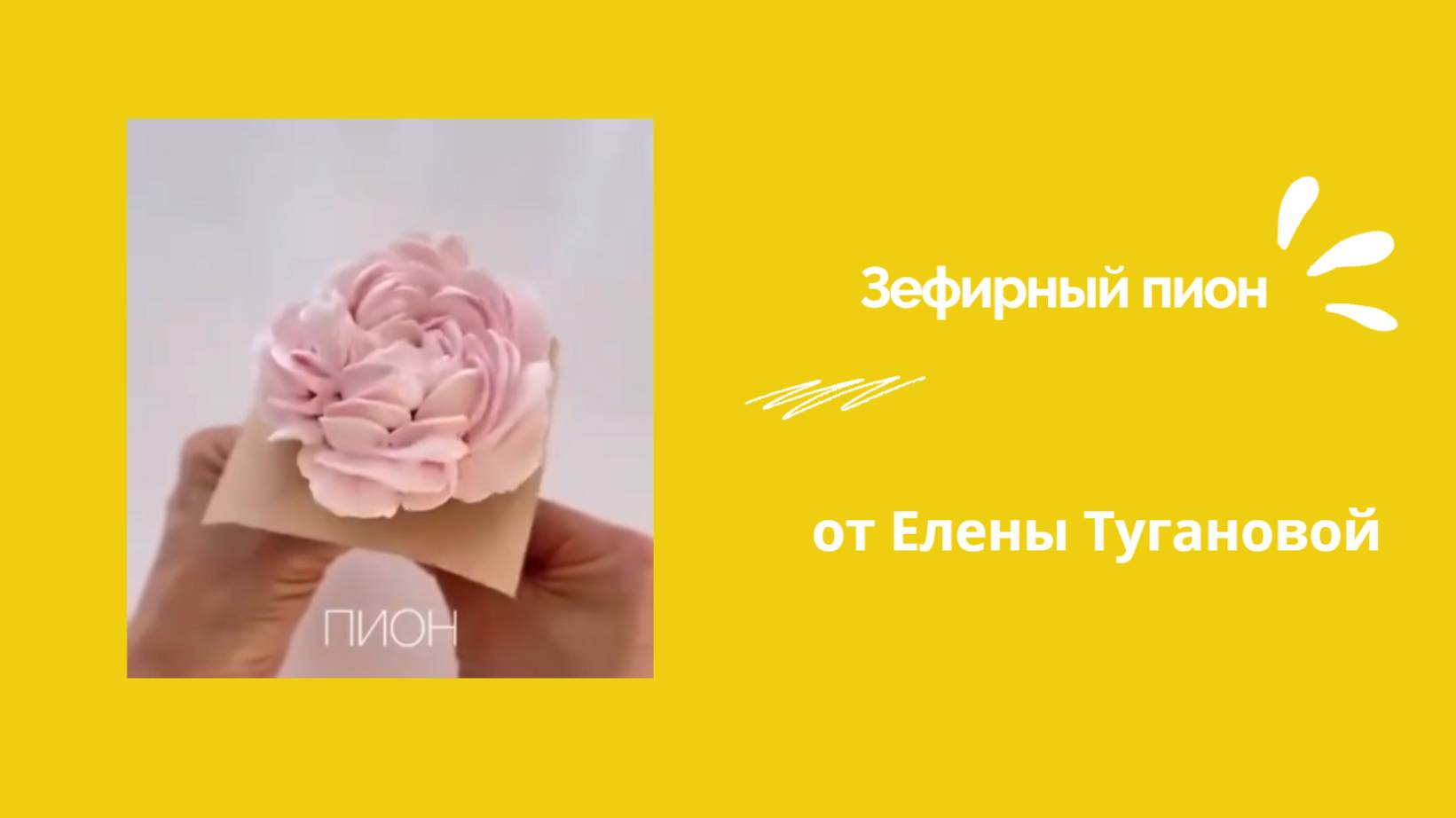 Зефирный пион от Елены Тугановой