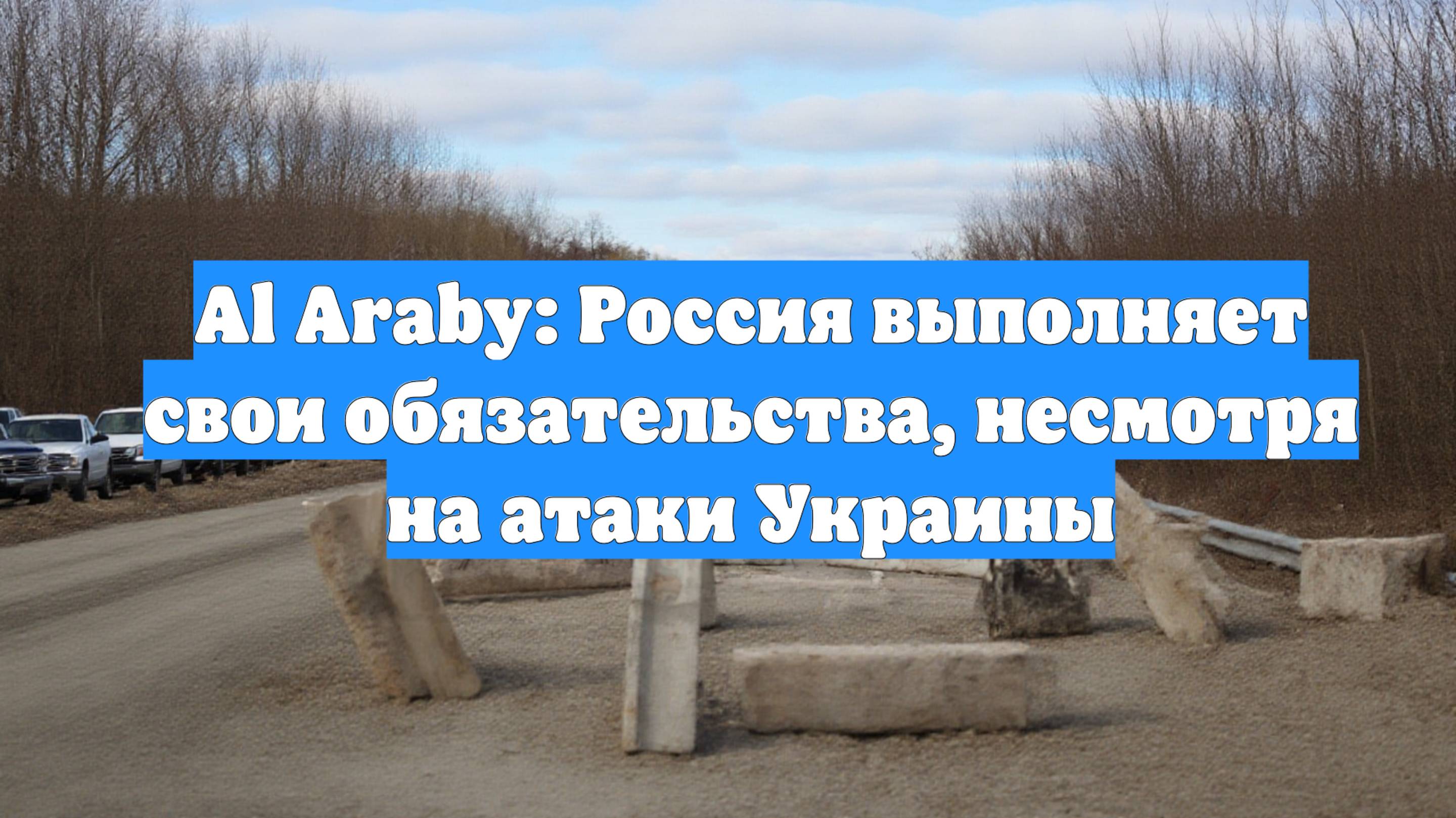 Al Araby: Россия выполняет свои обязательства, несмотря на атаки Украины