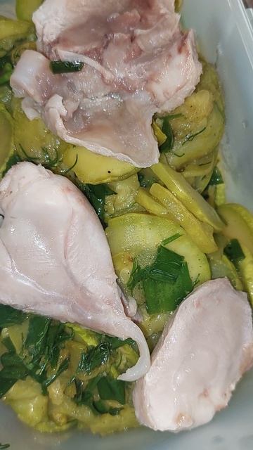 Цукини с курицей