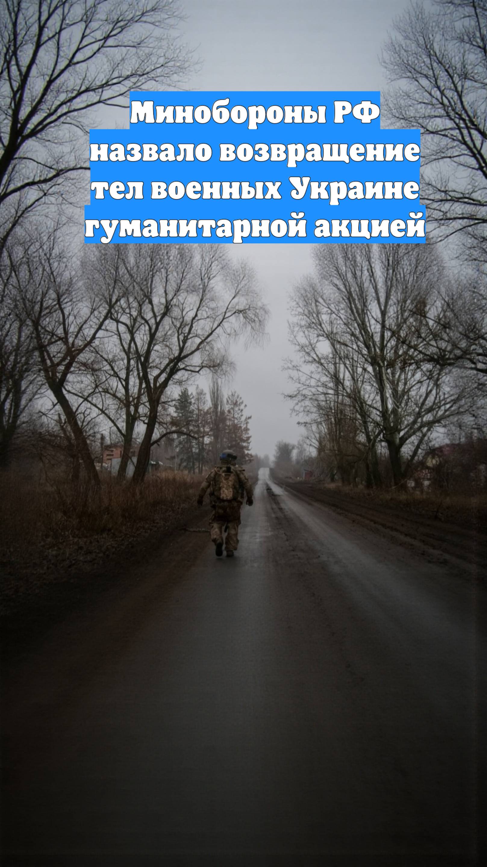 Минобороны РФ назвало возвращение тел военных Украине гуманитарной акцией