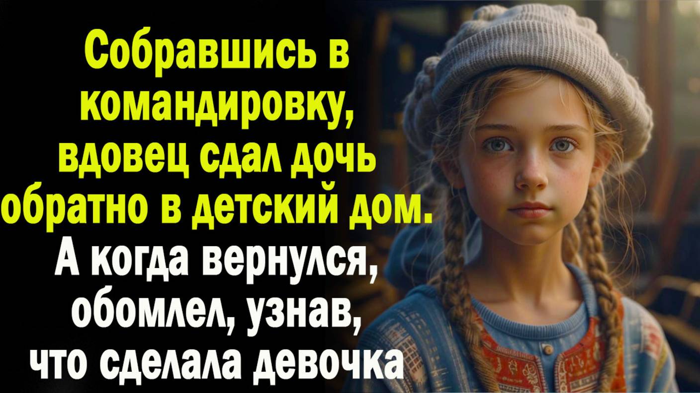 Собравшись в командировку, вдовец сдал дочь обратно в детдом. А когда вернулся и узнал, что она сдел
