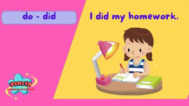 20 Common Irregular Verbs English Grammar Lesson for Children