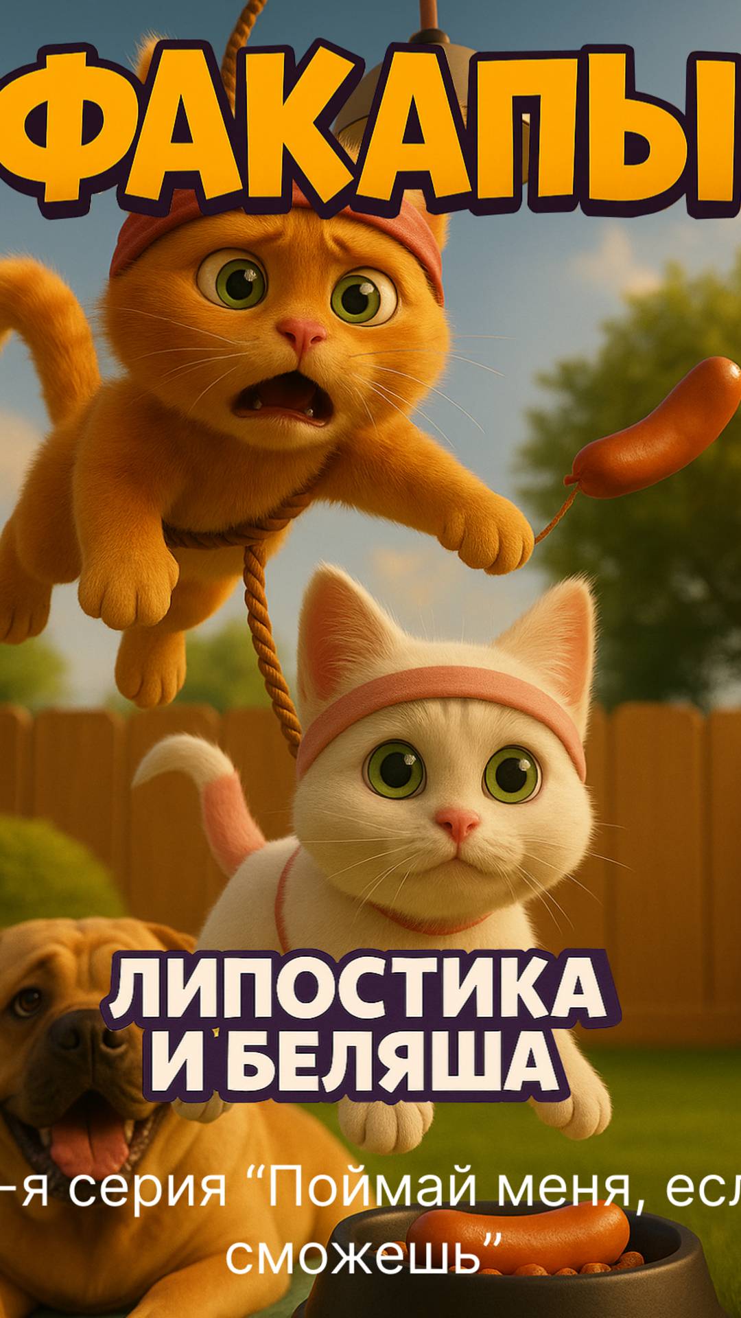 Котята Липостик и Беляш в нейросети 11 серия #котики #cats #кот #chatgpt #aiart #ии #мультик