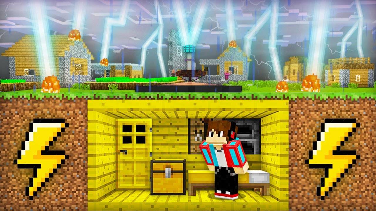 КАК МНЕ ПЕРЕЖИТЬ ГРОЗУ В МАЙНКРАФТ  Компот Minecraft