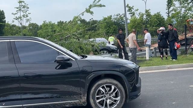 小米汽车车祸，横穿马路
