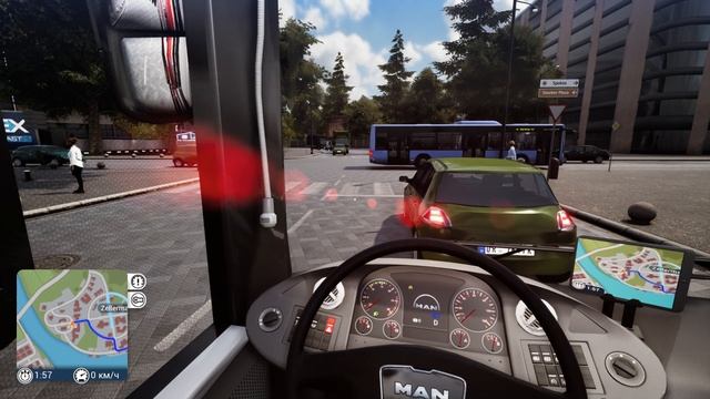 Bus Simulator 18 Поездка по Маршруту Т (Троллейбус)