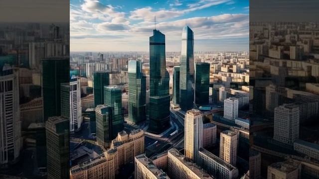 Москва сити сверху