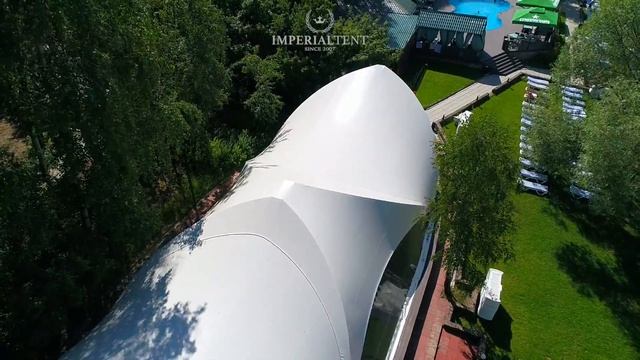 Каскадные шатры Сидней для Яхт-клуба АДМИРАЛ | imperialtent.ru