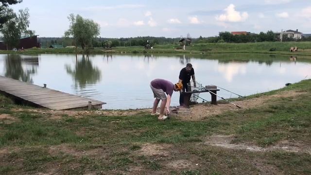 поимка форели