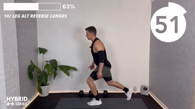 20 Min FULL BODY DUMBBELL EMOM WORKOUT _ 7 of Hybrid Series