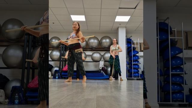 Bellydance class with stick💃| Танцы живота с палкой Урок ✨️ #video #love #dance #bellydance #workou