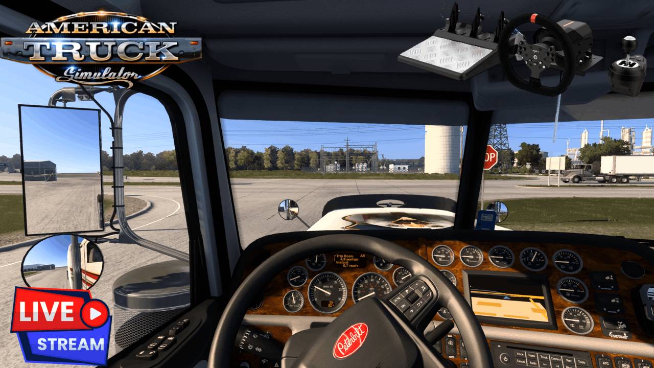 🔴 American Truck Simulator, ПЕТЯ НЕ КОГДА НЕ ПОДВЕДЁТ,  РУЛЬ PXN V10 !!!