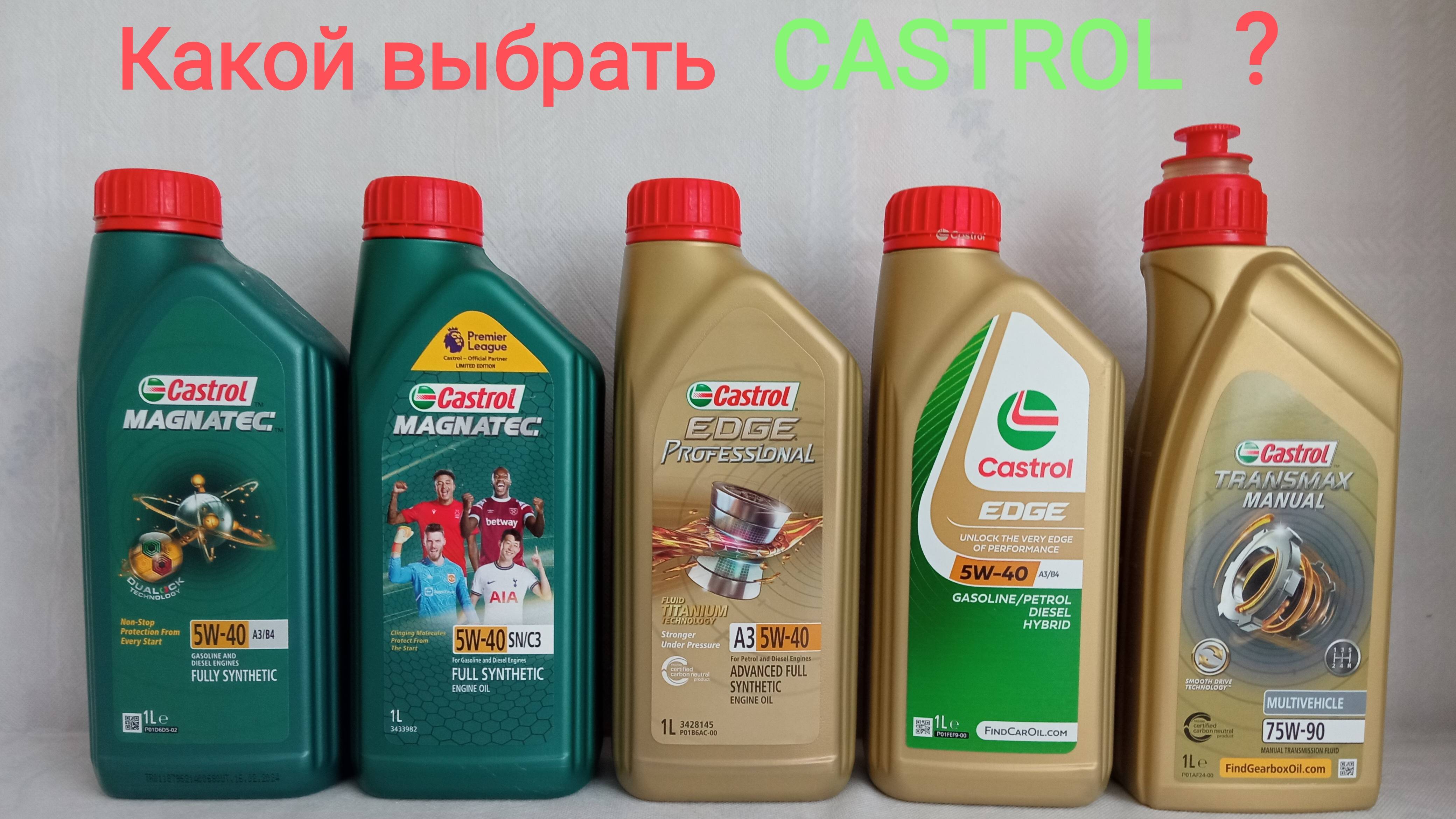 CASTROL из Германии, Бельгии, Турции, Малайзии и Кореи. Параллельный импорт.