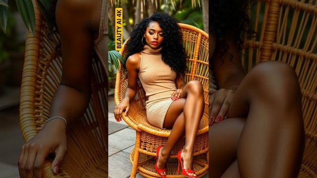 BEAUTY AI 4K. ⭐️Girls vacation at the resort in the grasslands