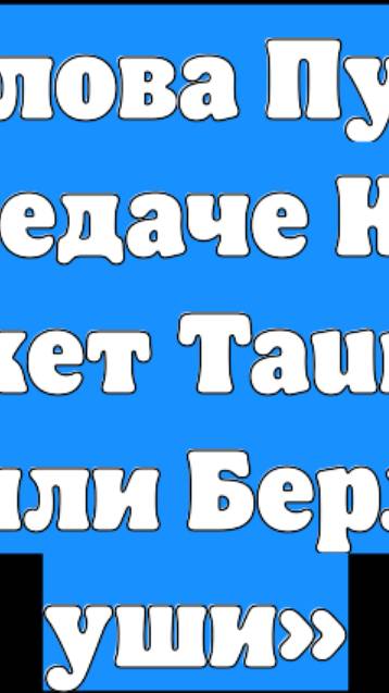 ЦГ: Слова Путина о передаче Киеву ракет Taurus поставили Берлин «на уши»