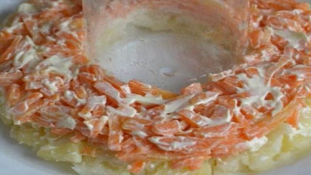 Гранатовый браслет салат без свеклы