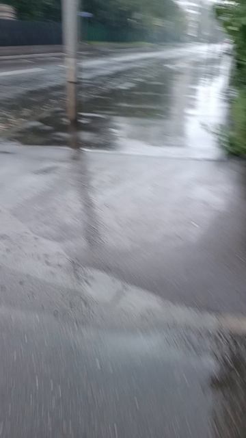 Под дождëм.